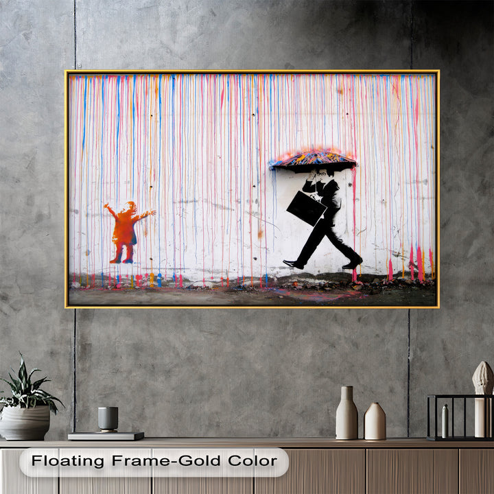 Colorfall Dissonance – Banksy Oil Painting