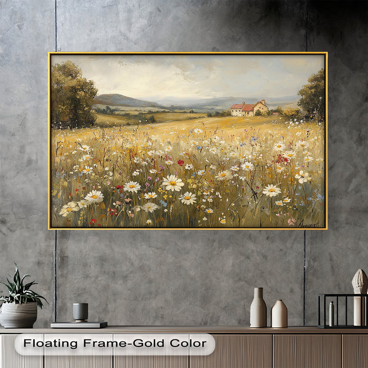 Countryside Bloom – Floral Oil Painting