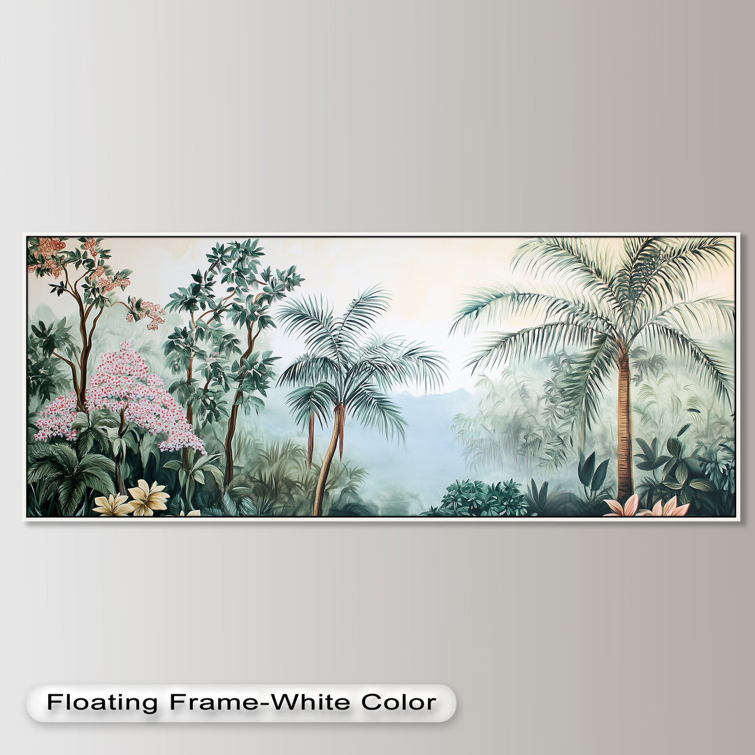 Jungle View – Tropical Floral Oil Painting