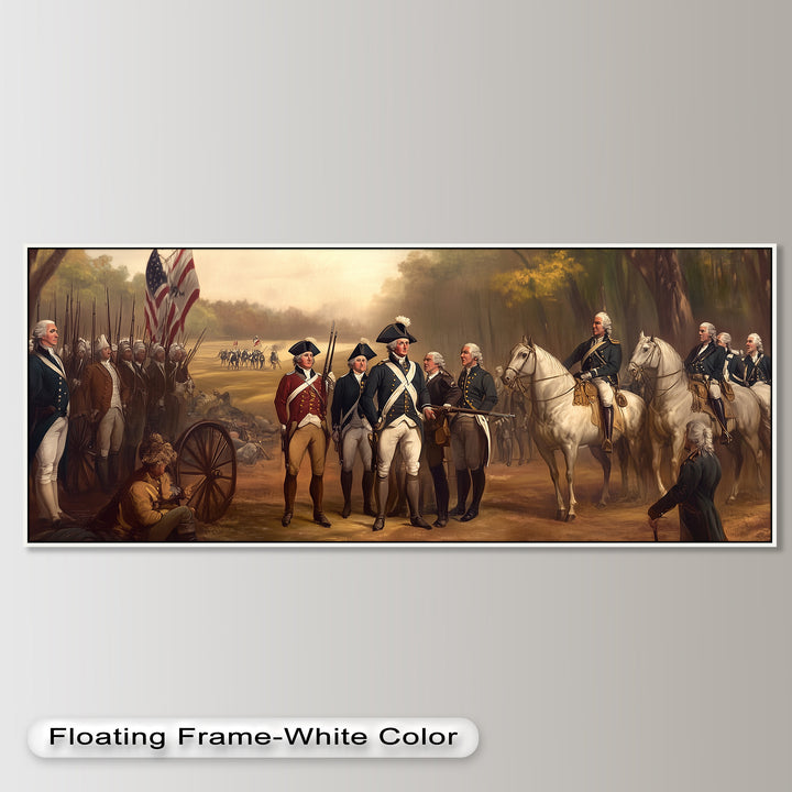 Revolutionary March – American Army Oil Painting