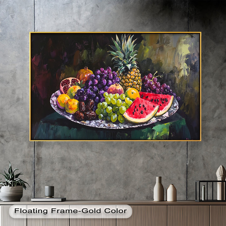 Exotic Fruit Kitchen Decor –  Still Life Oil Painting
