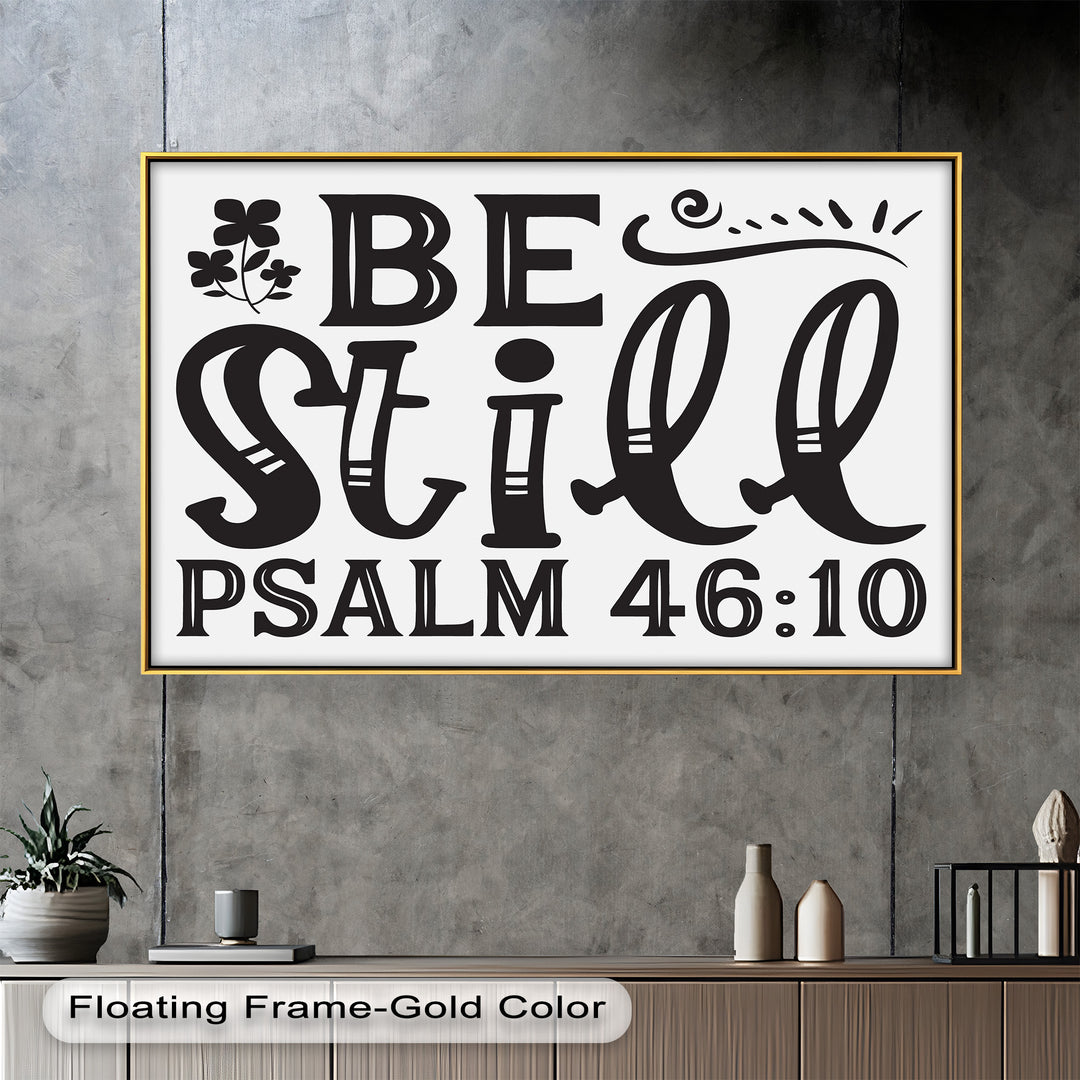 Sei still – Psalm 46:10 Bibel Bibel Ölgemälde