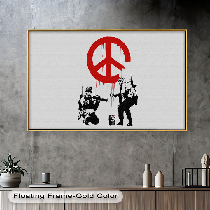 Peace Spray – Banksy Oil Painting