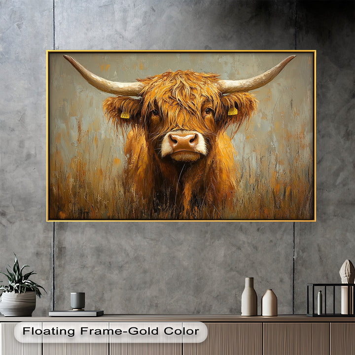 Highland Cow – Animal Oil Painting