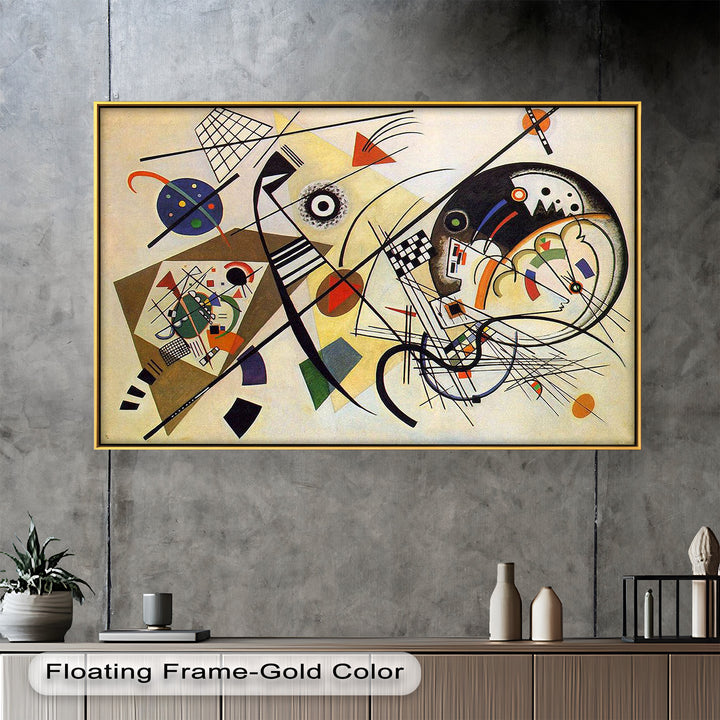 Kandinsky Komposition VIII – Abstraktes geometrisches Ölgemälde