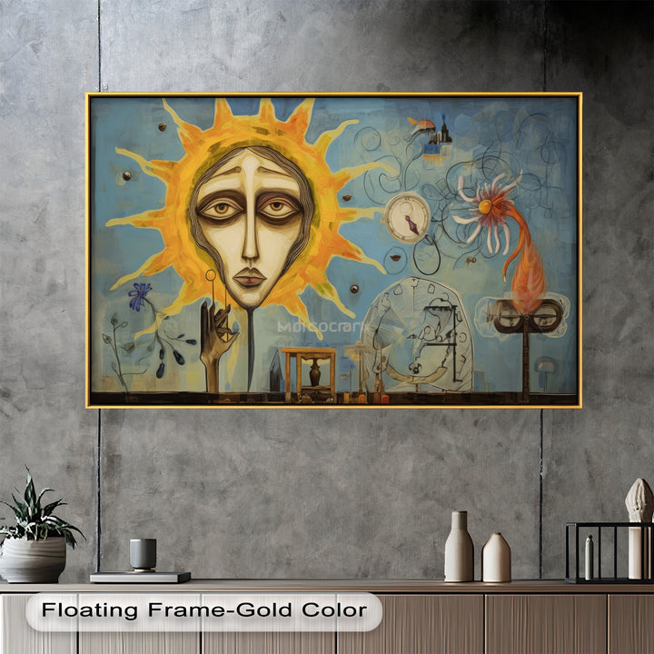 Solar Reverie – Surreal Dreamscape Picasso Oil Painting