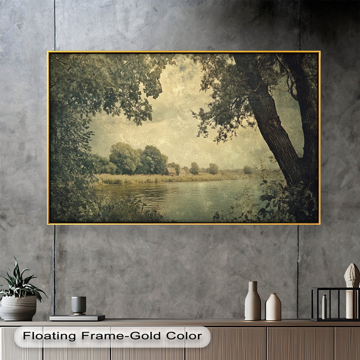 Riverbank Landscape – Countryside Oil Paintings