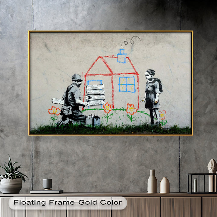 Boarded Dreams – Banksy Oil Painting
