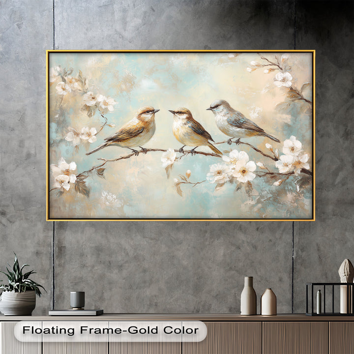 Springtime Songbirds – Animal Oil Painting