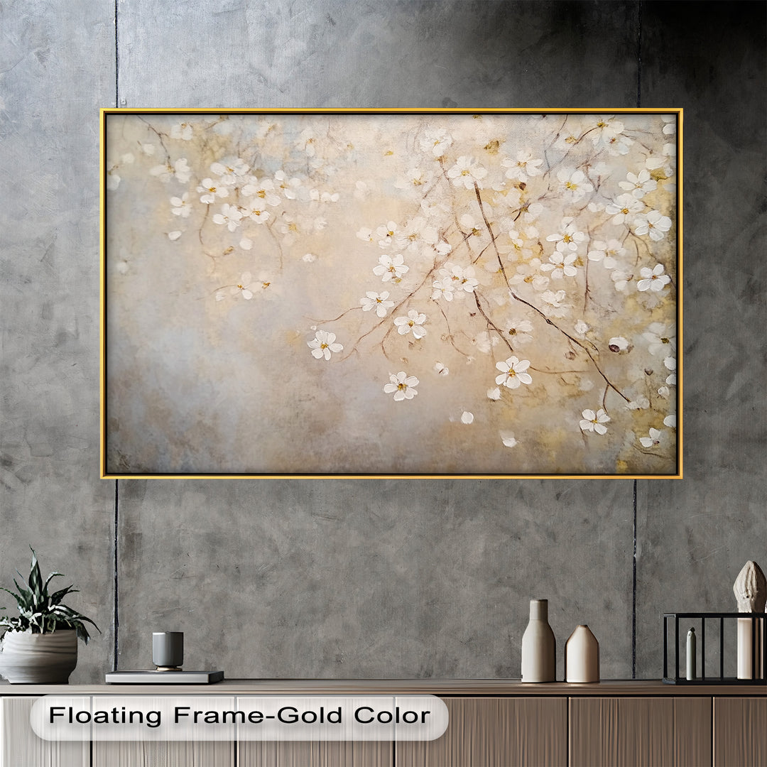 Delicate Blossom Branch – Floral Oil Paintings