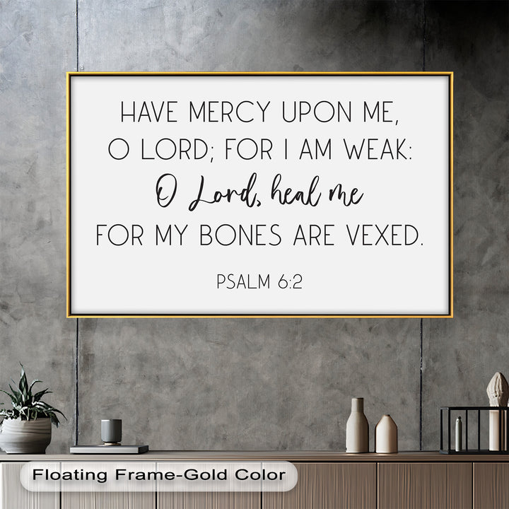 Psalm 6:2 Wandkunst – Christliche Bibel-Ölgemälde