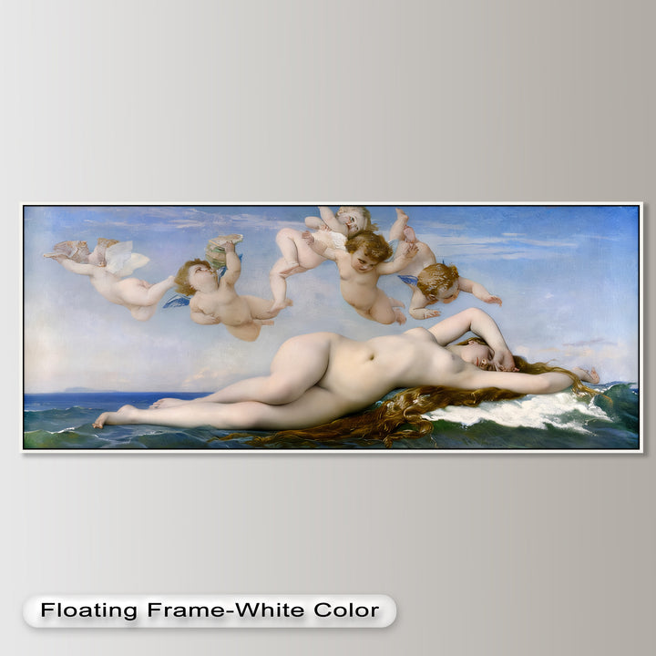 Birth of Beauty – Mythological Sea Nymph and Cherubs Oil Painting