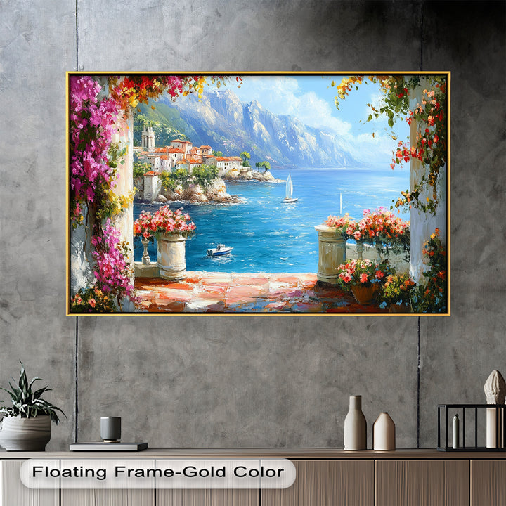 Mediterranean Coastal – Seaside Landscape Oil Painting