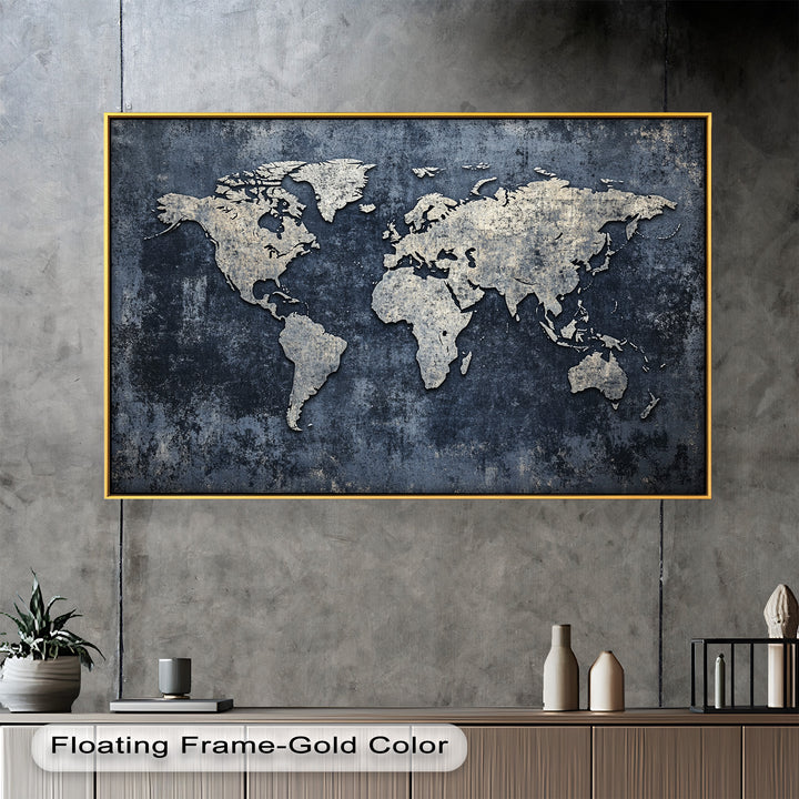 World Map – Modern Oil Paintings