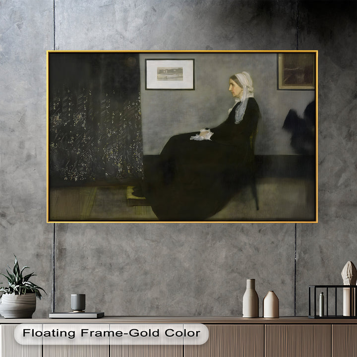 A Quiet Devotion – Seated Woman in Black Historic Oil Painting