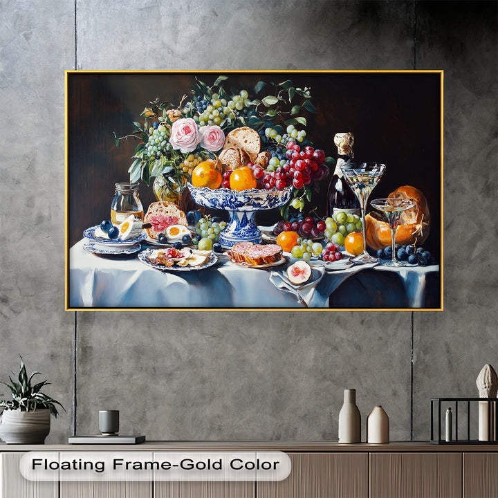 Elegant Kitchen Dining Decor - Still Life Oil Painting