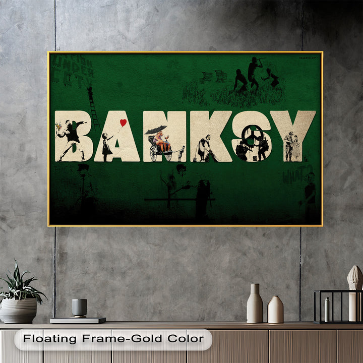 Urban Icons Collide – Banksy Tribute Oil Painting