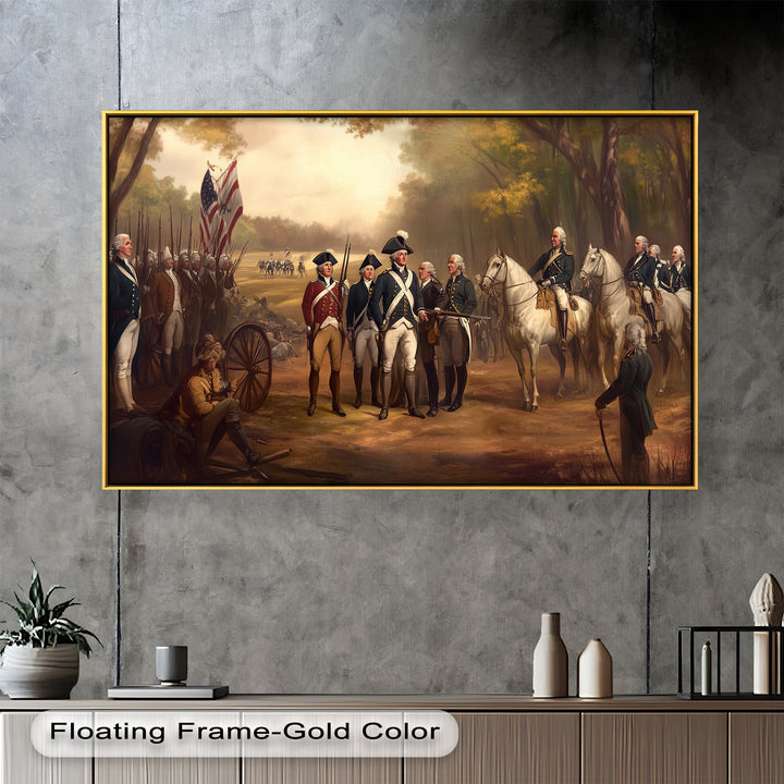 Command and Honor – Revolutionary Army Oil Painting