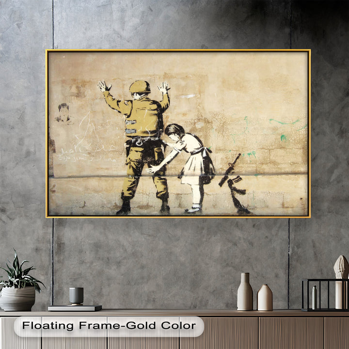 Innocence in Control – Banksy Oil Painting