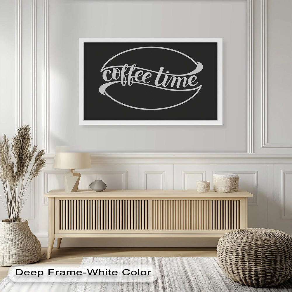 Minimalist coffee quote sign – perfect for coffee bar or cafe decor.
