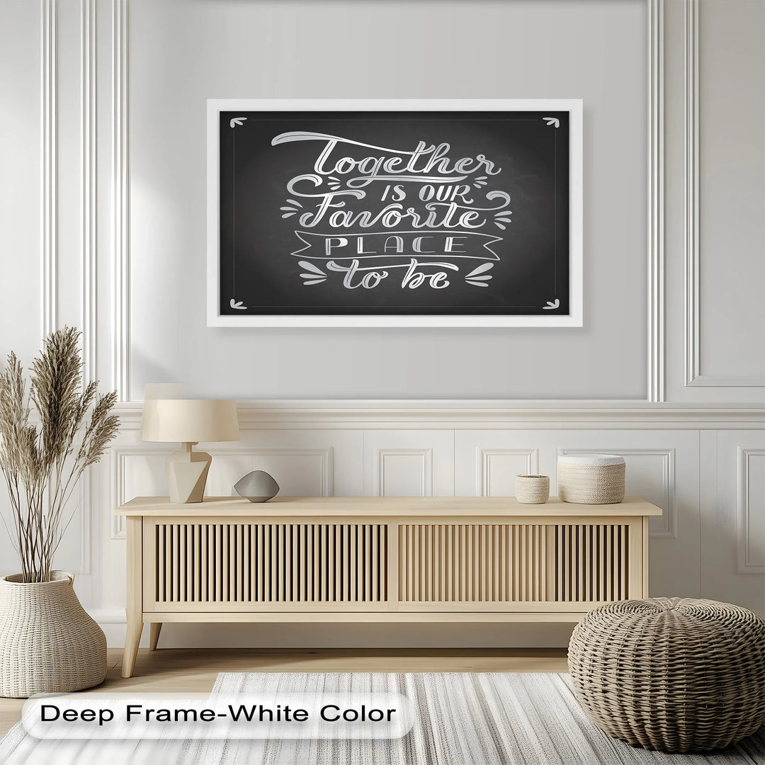 Together Is Our Favorite Place – Modern Oil Paintings - MyPhotoStation