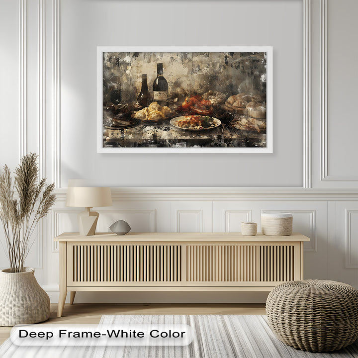 Rustic Feast – Vintage Culinary Still Life Food Painting
