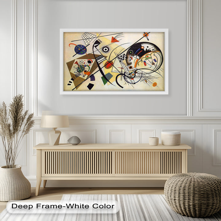 Kandinsky Komposition VIII – Abstraktes geometrisches Ölgemälde