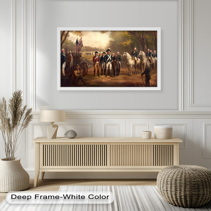 Command and Honor – Revolutionary Army Oil Painting