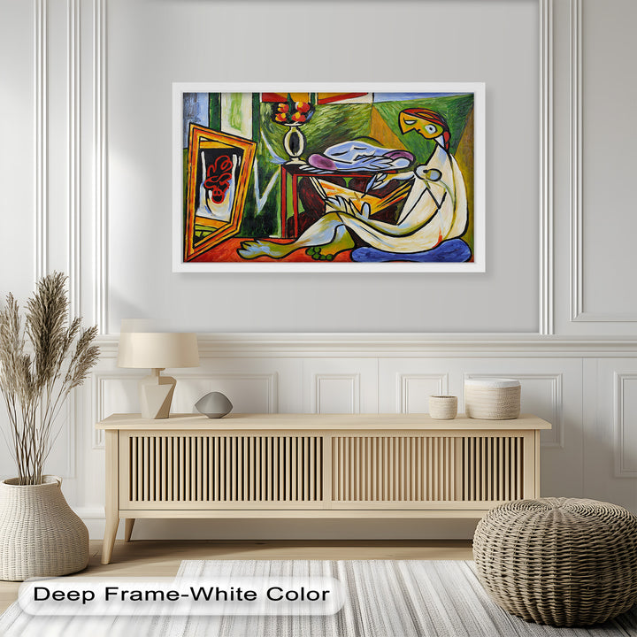 Artist and the Dream – Abstract Interior Scene Picasso Oil Painting
