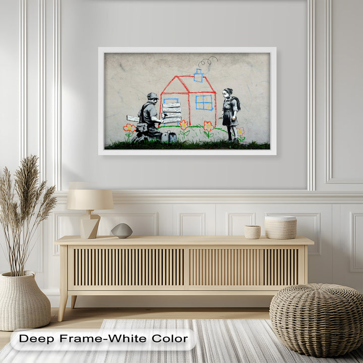 Boarded Dreams – Banksy Oil Painting