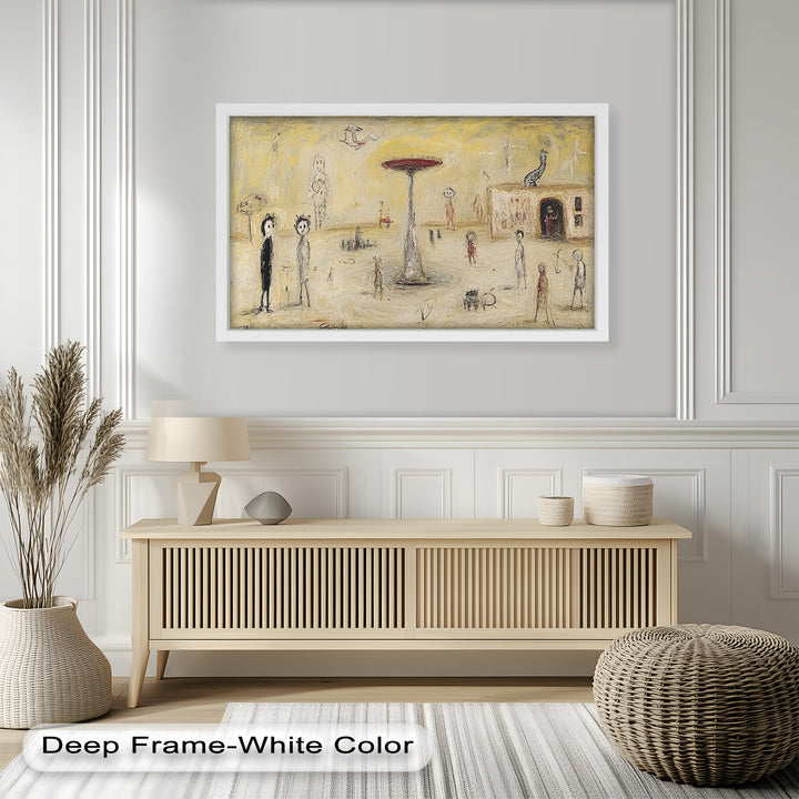 Whispers of the Playground – Dreamlike Surrealist Oil Painting