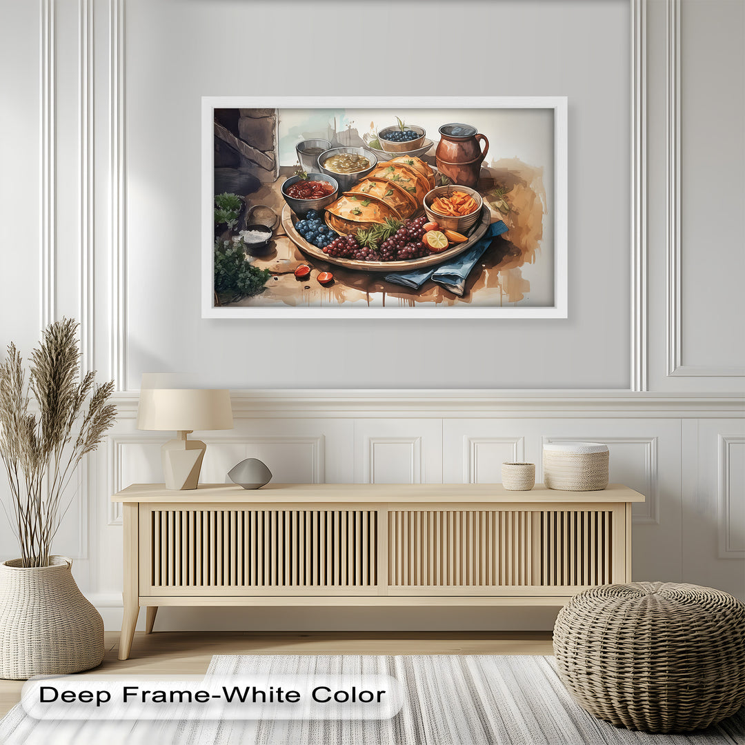 Frisch gebackenes Gebäck und Obststillleben - Food Painting