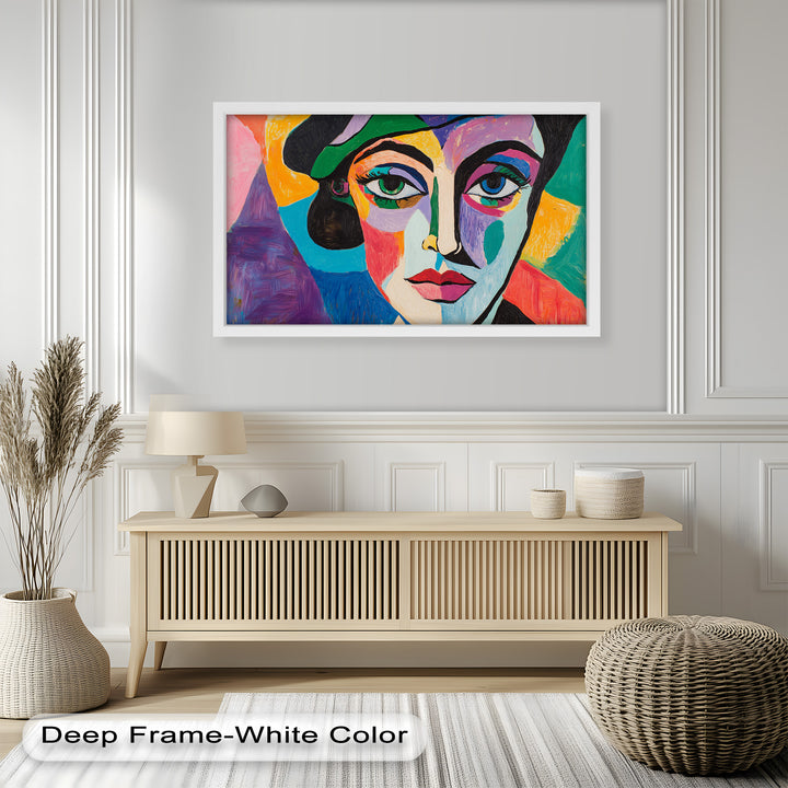 Frauenporträt Ölgemälde – Fauvistische expressionistische Kunst