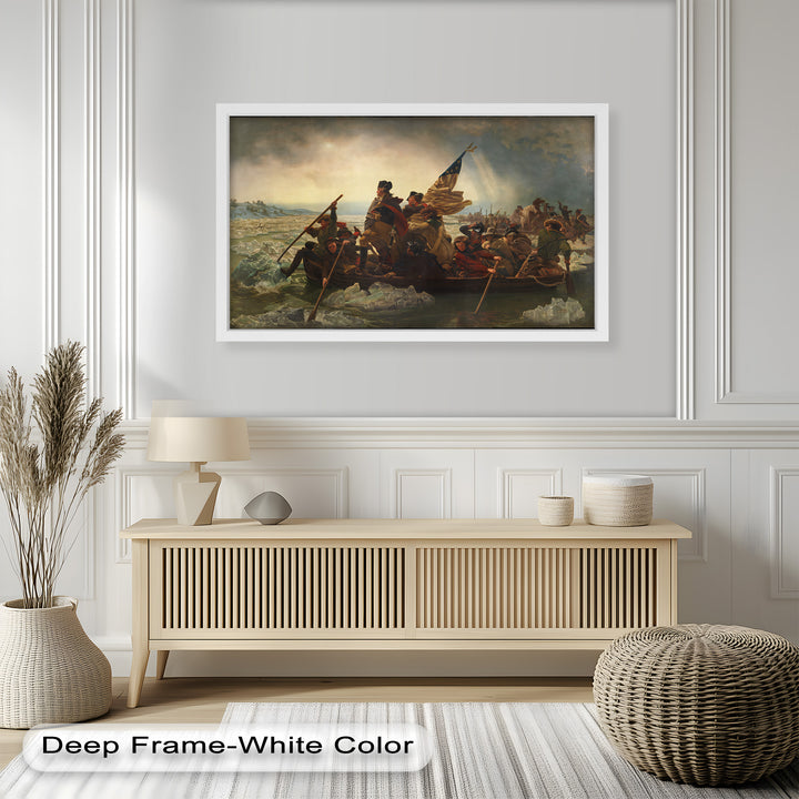 Washington's Crossing – Patriotisches Ölgemälde der Amerikanischen Revolution