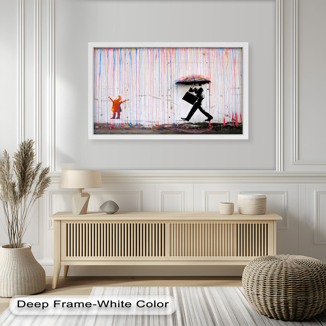 Colorfall Dissonance – Banksy Oil Painting