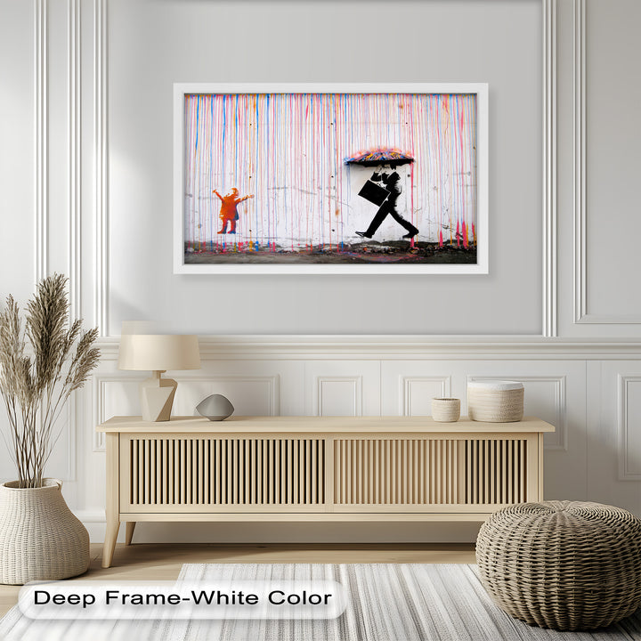 Colorfall Dissonance – Banksy Oil Painting
