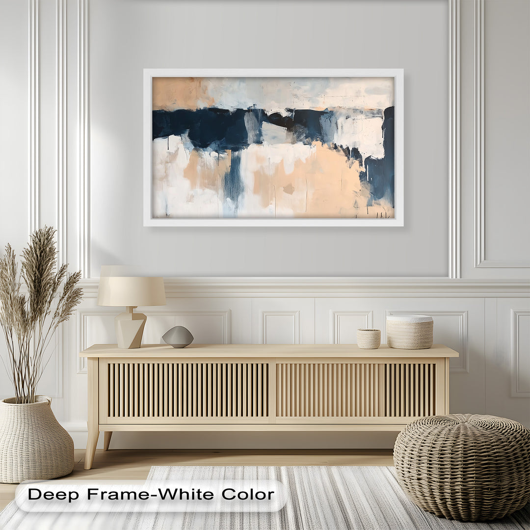 Desert Horizon – Minimalist Abstract Oil Painting