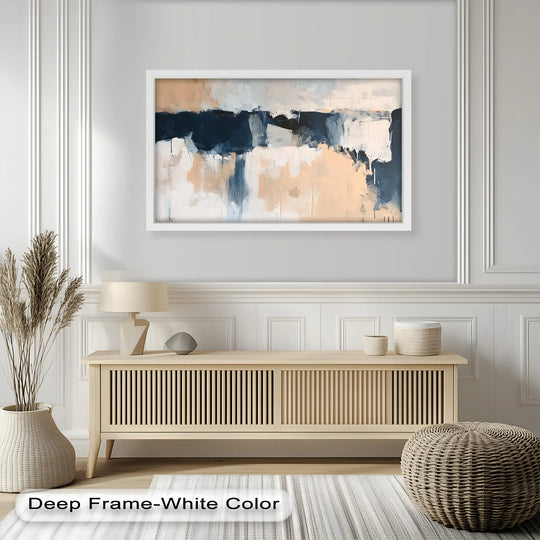 Desert Horizon – Minimalist Abstract Oil Painting - MyPhotoStation