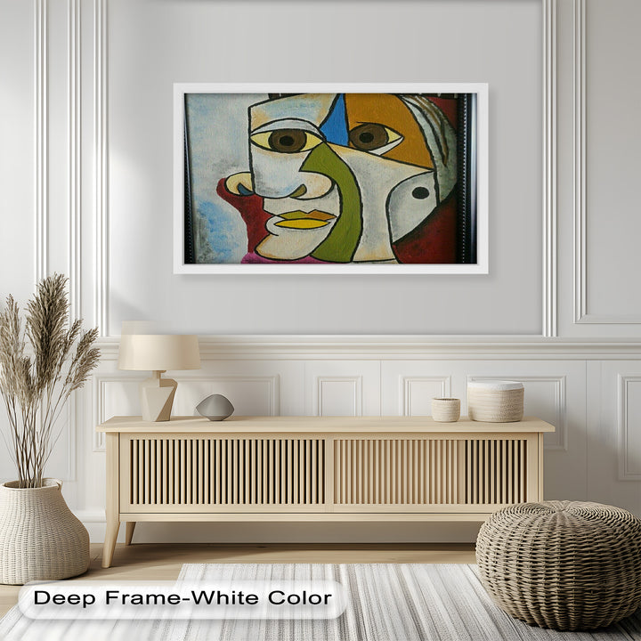 Fragmented Persona – Geometric Abstract Picasso Oil Painting