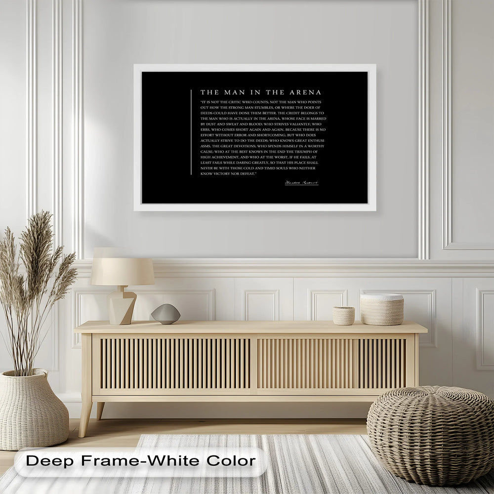 The Man in the Arena – Inspirational Quote Oil Painting - MyPhotoStation