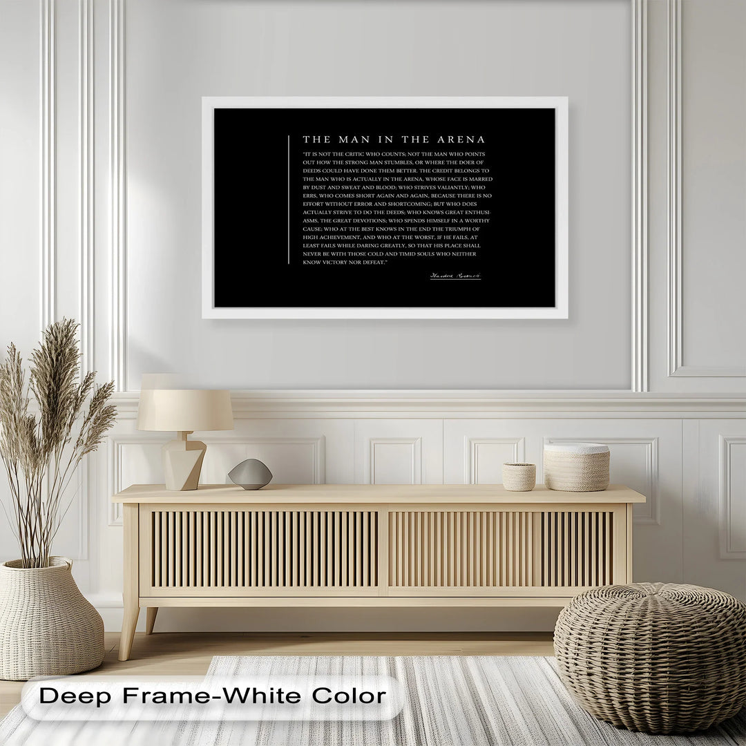 The Man in the Arena – Inspirational Quote Oil Painting - MyPhotoStation