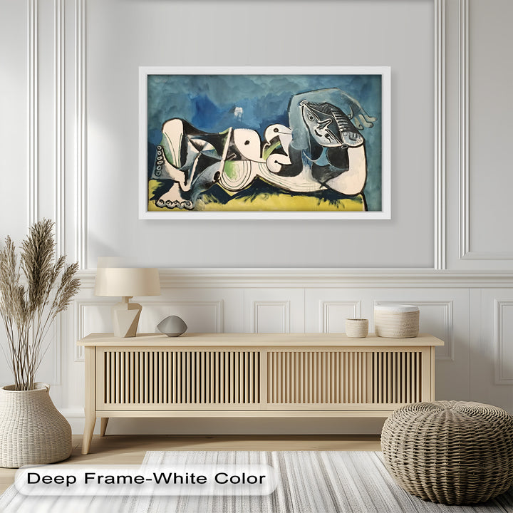 Reclining Abstraction – Picasso Nude Oil Painting