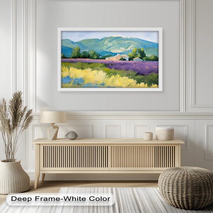 Lavender Fields in Provence – Impressionist Landscape Oil Painting