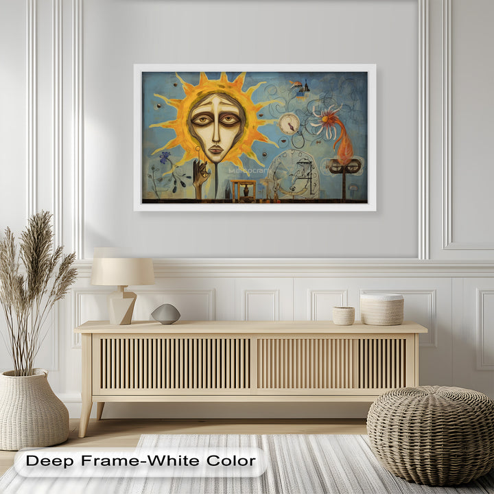 Solar Reverie – Surreal Dreamscape Picasso Oil Painting