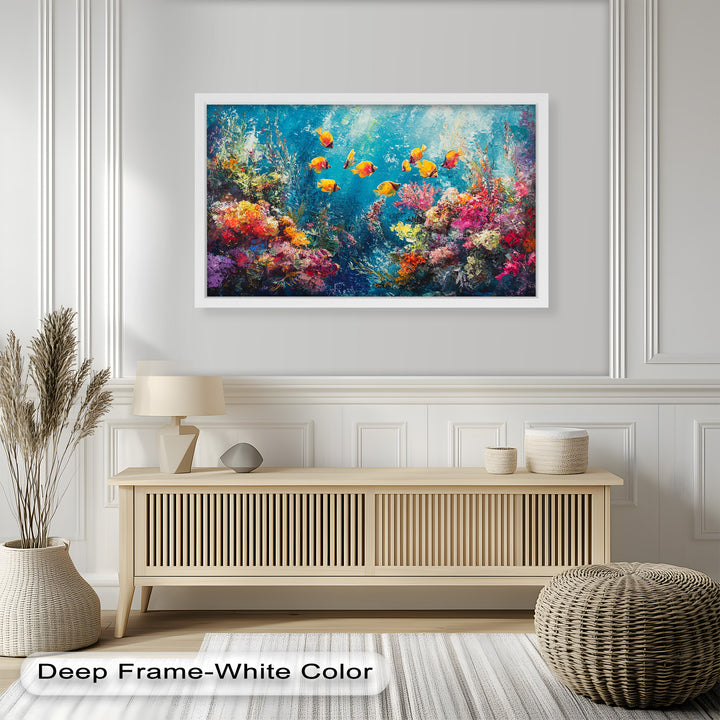 Coral Reef with Tropical Fish – Animal Oil Painting