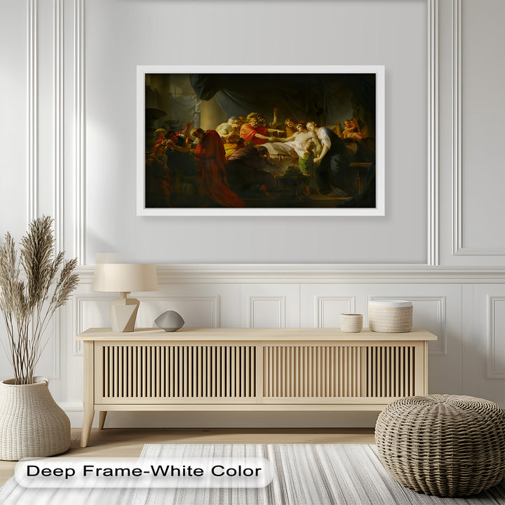 The Death of a Hero – Last Breath of Virtue Classicism Oil Painting