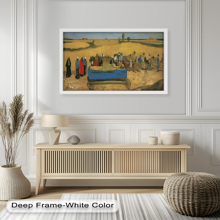 The Funeral Procession – Symbolic Historic Oil Painting