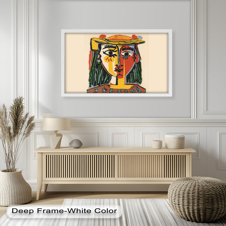 Picasso Woman with Hat – Cubist Portrait Oil Painting