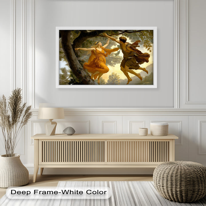 Dem Schicksal nachjagen – Apollo und Daphne, Renaissance-Akt-Ölgemälde