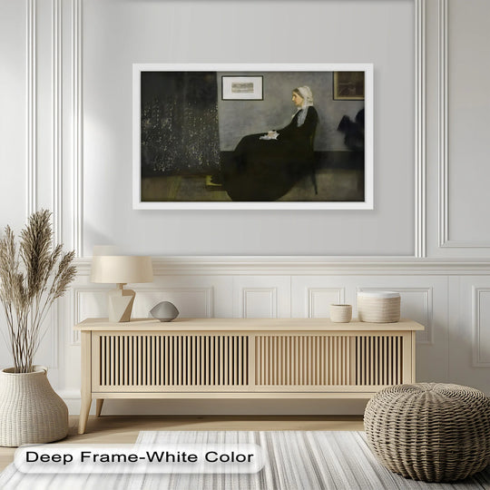 A Quiet Devotion – Seated Woman in Black Historic Oil Painting - MyPhotoStation